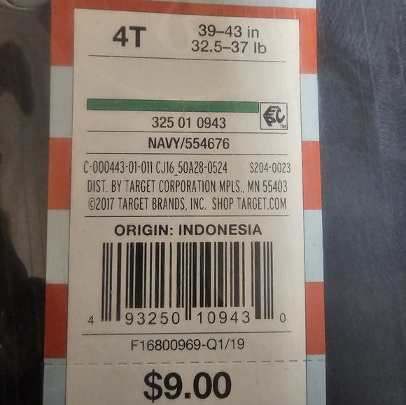 Cat & Jack Bundle (2) Long Sleeve Interlock Uniform Polo Shirt Navy Size 4T - Picture 5 of 6